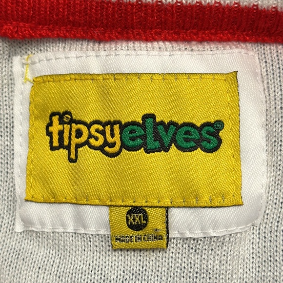 Tipsy Elves Naked Santa Skiing Holiday Sweater Size XXL‎ - Picture 7 of 9